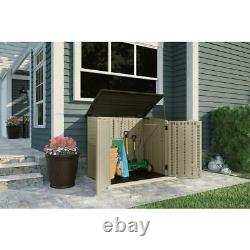 Suncast 2 ft. 8 in. X 4 5 3 9.5 Resin Horizontal Storage Shed