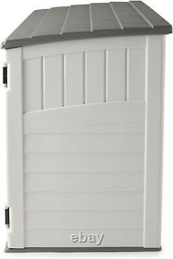 Suncast 34 Cu Ft Capacity Horizontal Outdoor Storage Shed No Size, Vanilla