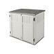 Suncast 34 Cu Ft Capacity Horizontal Outdoor Storage Shed For Garbage Cans, G