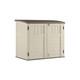 Suncast 34 Cu Ft Capacity Horizontal Outdoor Storage Shed For Garbage Cans, G