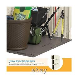 Suncast 34 Cu Ft Capacity Horizontal Outdoor Storage Shed for Garbage Cans, G