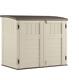 Suncast 34 Cu Ft Capacity Horizontal Outdoor Storage Shed For Garbage Cans, Gard