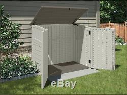 Suncast 34 Cu. Ft. Horizontal Storage and Utility Shed, Vanilla, BMS2500