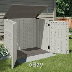 Suncast 34 Cu. Ft. Horizontal Storage and Utility Shed, Vanilla, BMS2500