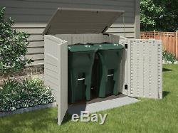 Suncast 34 Cu. Ft. Horizontal Storage and Utility Shed, Vanilla, BMS2500