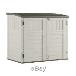 Suncast 34 Cu. Ft. Resin Horizontal Storage Shed withReinforced Floor (Open Box)