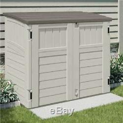Suncast 34 Cu. Ft. Resin Horizontal Storage Shed withReinforced Floor (Open Box)