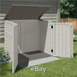 Suncast 34 Cu. Ft. Resin Horizontal Storage Shed withReinforced Floor (Open Box)