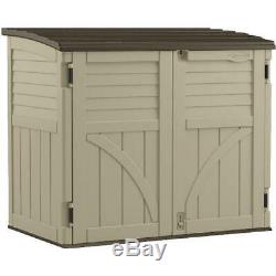 Suncast 34 cu. Ft. Horizontal Resin Storage Shed for Backyard and Patio