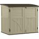 Suncast 34 Cu. Ft. Horizontal Resin Storage Shed For Backyard And Patio, Sand