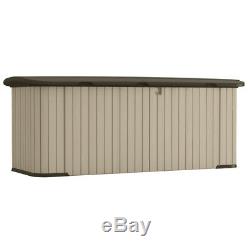 Suncast 34 in. H x 88 in. W x 36 in. D Beige Plastic Outdoor Storage Shed