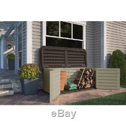 Suncast 34 in. H x 88 in. W x 36 in. D Beige Plastic Outdoor Storage Shed