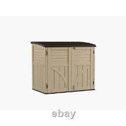Suncast 4.5 ft. W x 2.5 ft. D Resin Horizontal Garbage Shed