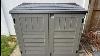 Suncast 4 X 2 Horizontal Storage Shed Natural Wood Like Outdoor Storage Review