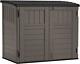 Suncast 4' X 2' Horizontal Storage Shed Natural Wood-like Outdoor Storage For