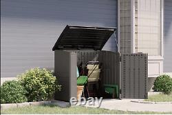 Suncast 4 ft. 4 in. W x 2 ft. 8 in. D Resin Horizontal Storage Shed in Stoney