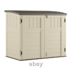 Suncast 4 ft. X 2 ft. Plastic Horizontal Storage Shed with Floor Kit -Pack of 1
