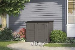 Suncast 4' x 2' Horizontal Storage Shed Natural Wood-Like Outdoor Stoney