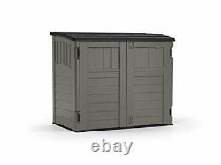 Suncast 4' x 2' Horizontal Storage Shed Natural Wood-Like Outdoor Storage f