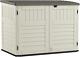 Suncast 5' X 3' Horizontal Stow-away Storage Shed Natural Wood-like Outdoor St