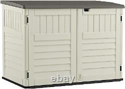 Suncast 5' X 3' Horizontal Stow-Away Storage Shed Natural Wood-Like Outdoor St