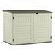 Suncast 5 Ft. 11 In. W X 3 Ft. 8 In. D Stow Away Resin Horizontal Shed, Vanilla