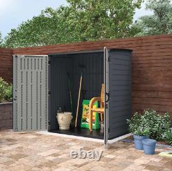 Suncast 6x4 Vertical Shed 106 cu. Ft Storage Outdoor All-Weather Construction