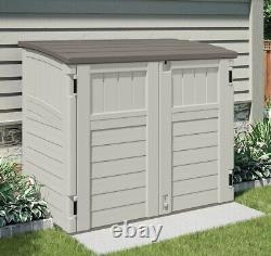 Suncast BMS2500 Horizontal Storage Shed, 2 ft 8-1/4 L x 4 ft 5 in W x 3 ft 9-1/2