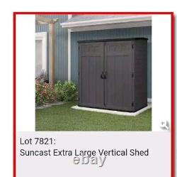 Suncast BMS4700 22.3 ft² 44.5 x 70.5 x 52 in Stow-Away Horizontal Storage Shed