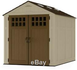 Suncast Everett 6 ft. 2.75 in. X 8 ft. 1.75 in. Resin Storage Shed Heavy Duty