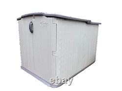Suncast Glide Top low profile storage shed with floor Resin