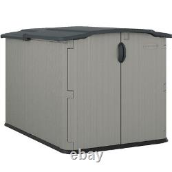 Suncast Glidetop Horizontal Resin Outdoor Storage Shed Stow-Away Garden Shed
