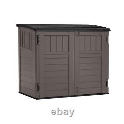 Suncast Gray Plastic Horizontal Storage Shed 4 W x 2 D ft. With Floor Kit
