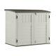 Suncast Horizontal 4 Ft. 4 In. W X 2 Ft. 8 In. D Storage Shed Stow Away, Ivory