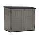 Suncast Horizontal Garden Storage Shed, Resin, Patio Or Back Yard, Sand