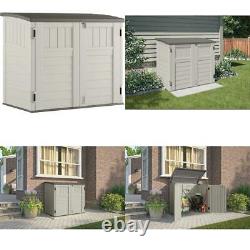 Suncast Horizontal Outdoor Storage Shed For Backyards And Patios 34 Cubic Feet C