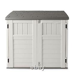 Suncast Horizontal Outdoor Storage Shed for Backyards and Patios 34 Cubic Fee