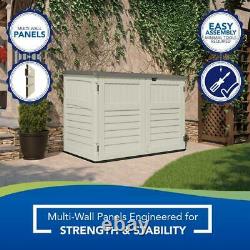 Suncast Horizontal Storage Shed 3 ft. 8 in. X 5 ft. 11 in. Padlock-Ready Resin