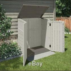 Suncast Horizontal Storage Shed Outdoor Storage Shed for Backyards and Patios