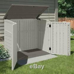 Suncast Horizontal Storage Shed Outdoor Storage Shed for Backyards and Patios
