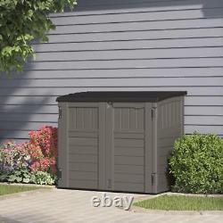 Suncast Modernist 4' X 2.5' Lockable Outdoor Garden Resin Low Profile Horizontal