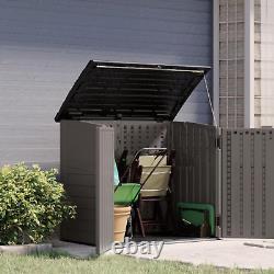 Suncast Modernist 4' X 2.5' Lockable Outdoor Garden Resin Low Profile Horizontal