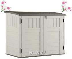 Suncast Outdoor 4 ft. 5 in. W x 2 ft. 9 in. D Plastic Horizontal Storage Shed