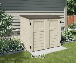 Suncast Outdoor 4 ft. 5 in. W x 2 ft. 9 in. D Plastic Horizontal Storage Shed