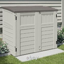 Suncast Outdoor 4 ft. 5 in. W x 2 ft. 9 in. D Plastic Horizontal Storage Shed
