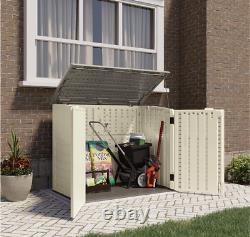 Suncast Outdoor 4 ft. 5 in. W x 2 ft. 9 in. D Plastic Horizontal Storage Shed