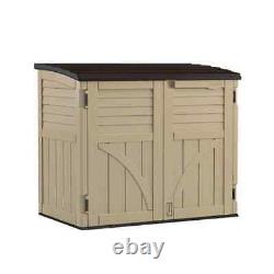 Suncast Resin Horizontal Storage Shed 2 ft. 8 in. X 4 ft. 5 in. X 3 ft. 9.5 in