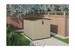 Suncast Storage Shed Glidetop Slide Lid Lockable Resin Outdoor Patio Backyard