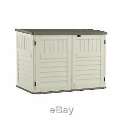 Suncast Storage Shed Lockable Door 70 Cubic Feet Resin Outdoor Garden Backyard