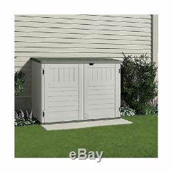 Suncast Storage Shed Lockable Door 70 Cubic Feet Resin Outdoor Garden Backyard
